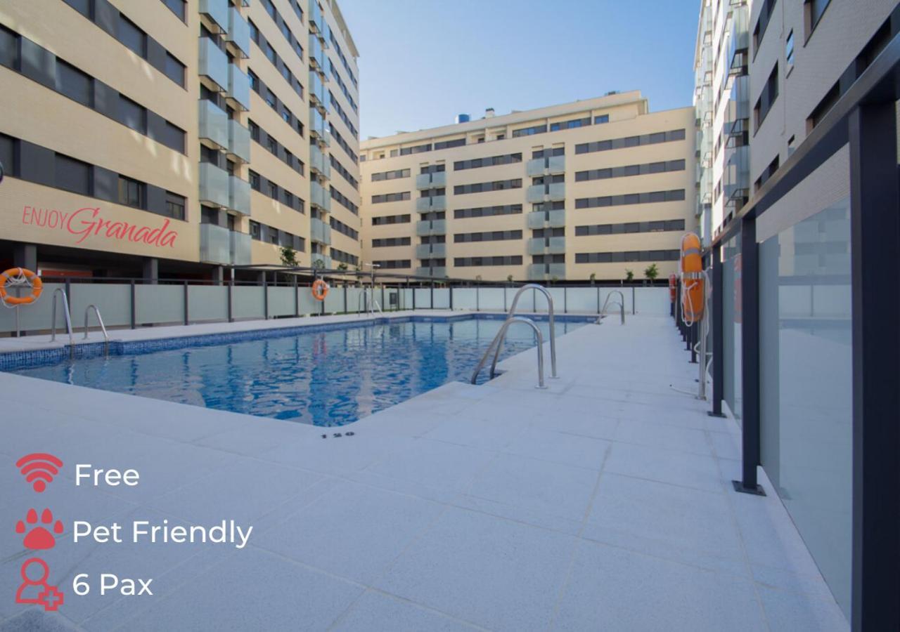Enjoygranada Arabial 5A - Pool & Free Parkingアパートメント エクステリア 写真
